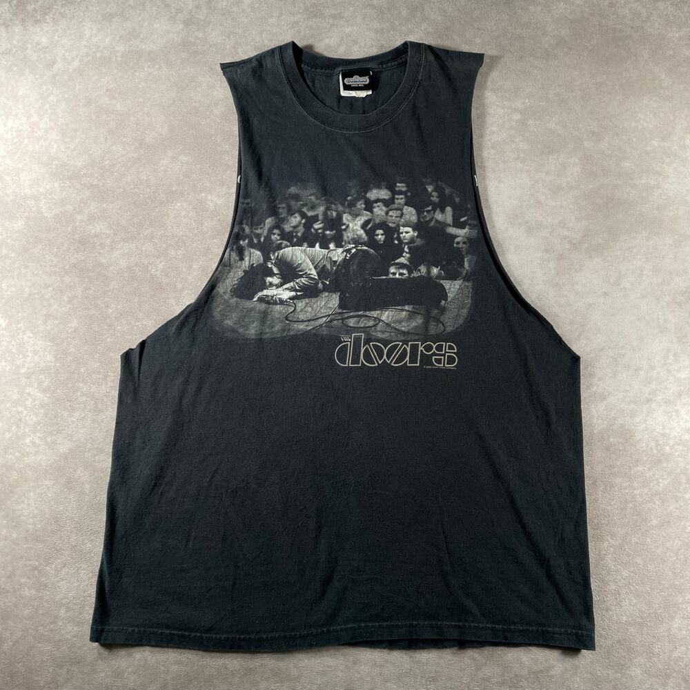 Y2K 2006 Winterland The Doors Jim Morrison Muscle Tank Top Cut Off Men’s Large